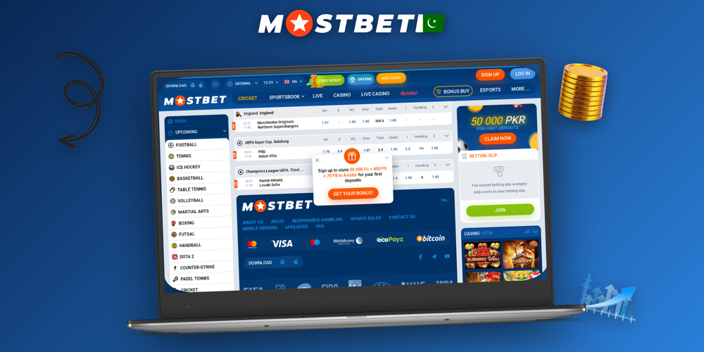 Mostbet download for PC on Windows laptop and MacBook side by side