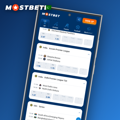 Mostbet mobile app betting slip icon for Android and iOS players