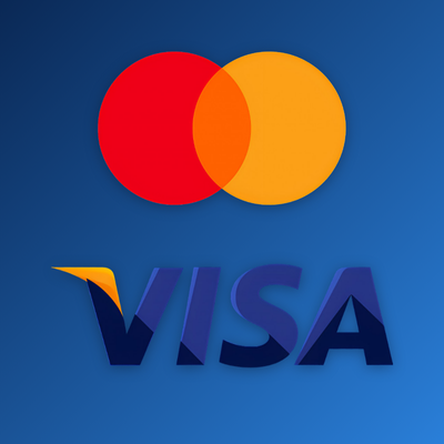 Mostbet partner payout icon showing Visa and Mastercard card options for commission withdrawals