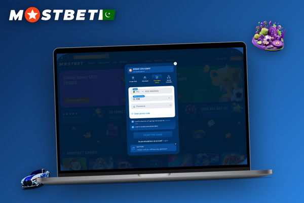 Mostbet account login screen showing a duplicate profile warning for Pakistan users