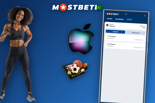 Mostbet withdrawal confirmation card showing PKR amount method and pending status in dark UI